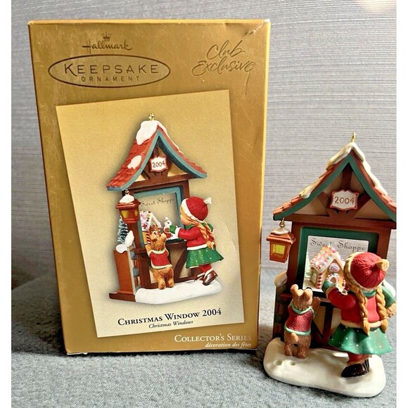 Hallmark Keepsake Ornament Christmas Window 2004 #2 In Series Club Exclusive - Picture 1 of 12